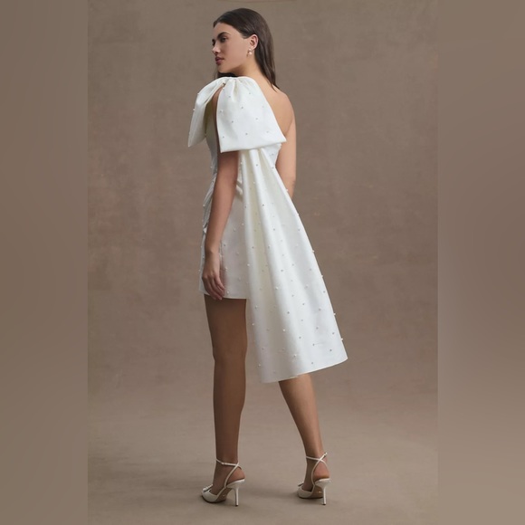 Sachin & Babi Pippa One-Shoulder Pearl Mini Dress - Picture 2 of 6